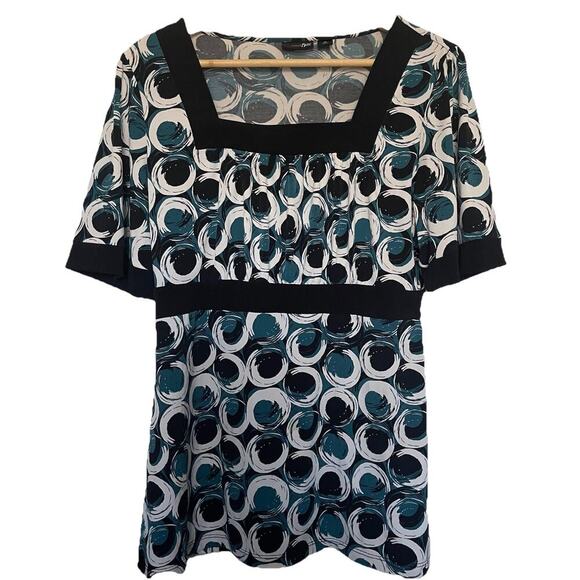 East 5th Babydoll Top Multicolor Polka Dots Whimsygoth Fairy Retro Size Medium - Picture 1 of 5